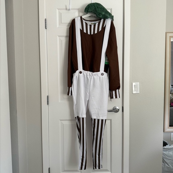 Tipsy Elves Chocolate Factory Worker 3pc Costume - Size M - Brown/Green - NWT - Picture 3 of 7